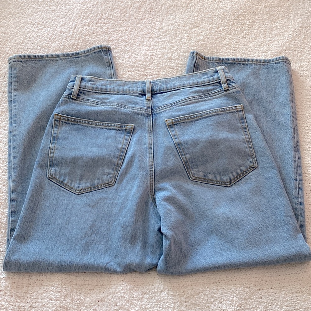 LOFT Rivete High Rise Wide Leg Crop - Picture 6 of 7